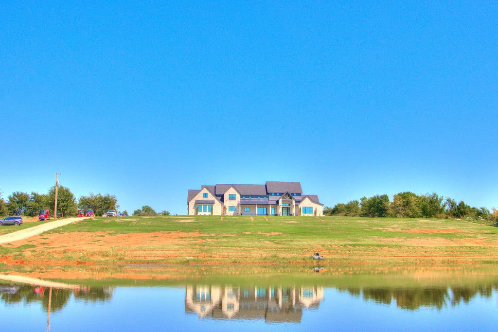 View of 812 Czech Hall Rd from across the water