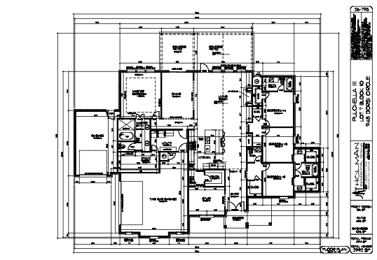 Floor plan for 948 Dorsi Circle, that is being built in the Pulchella housing addition